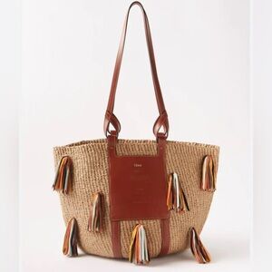 Chloe Woody Tote Basket Bag